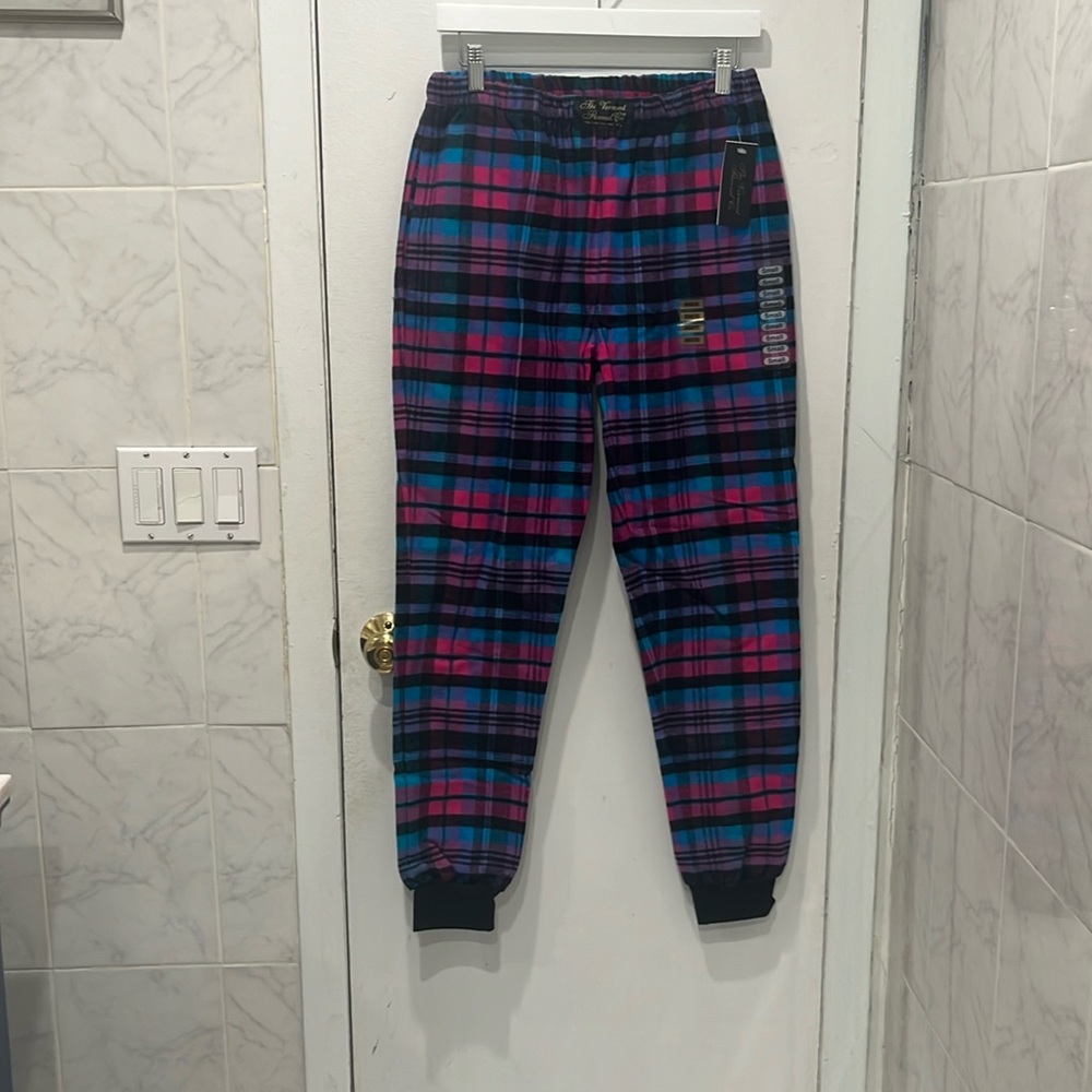 Colorful plaid joggers / sweatpants